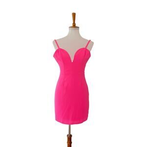 NBD x The Naven Womens Sleeveless Sweetheart Mini Dress Pink XS